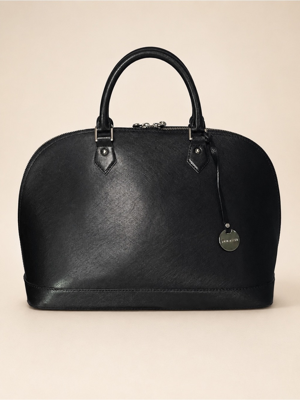 🖤🗝️ Pulicati Made-in-Italy Black Saffiano Leather Satchel + Strap